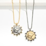 Wholesale square Link Chain Link Necklace Metal Medallion Horse Pendant L Extend