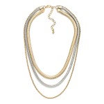 Wholesale layered Multi Link Chain Link Necklace L Extender L