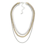 Wholesale layered Multi Link Chain Link Necklace L Extender L