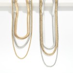 Wholesale layered Multi Link Chain Link Necklace L Extender L