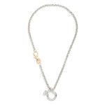 Wholesale chain Link Necklace Lobster Clasp Horsebit Station L