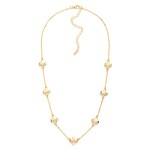 Wholesale metal Dainty Chain Link Necklace Metal Plus Cross Stations L Extender