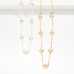 Wholesale metal Dainty Chain Link Necklace Metal Plus Cross Stations L Extender