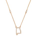 Wholesale chain Link Necklace Rhinestone Alabama State Outline Pendant L Extende