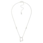 Wholesale chain Link Necklace Rhinestone Alabama State Outline Pendant L Extende