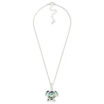 Wholesale twisted Metal Chain Link Necklace Metal Shell Turtle Pendant L Extende