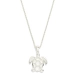 Wholesale twisted Metal Chain Link Necklace Metal Shell Turtle Pendant L Extende