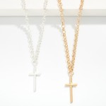 Wholesale chain Link Necklace Metal Cross Pendant L Extender L