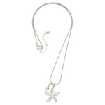 Wholesale snake Chain Necklace Metal Starfish Pendant L Extender L