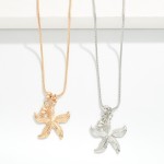 Wholesale snake Chain Necklace Metal Starfish Pendant L Extender L