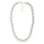 Wholesale chunky Metal Ball Bead Beaded Necklace L Extender L