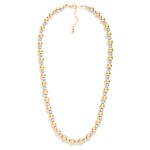 Wholesale two Metal Ball Bead Beaded Necklace L Extender L