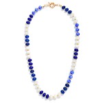 Wholesale stone faceted Bead Game Day Beaded Necklace L Extender L