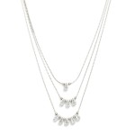 Wholesale layered Box Chain Necklace Baguette Cut Cubic Zirconia Details L Exten