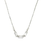 Wholesale chain Link Necklace Linked Glass Crystal Stationary Pendant L Extender