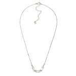 Wholesale chain Link Necklace Linked Glass Crystal Stationary Pendant L Extender