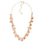 Wholesale dangle Charm Bead Beaded Chain Link Necklace L Extender L