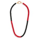 Wholesale two Game Day Beaded Necklace Oval Clasp L