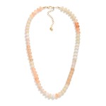 Wholesale marbled Acetate Stone Beaded Necklace L Extedner L