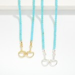Wholesale turquoise Stone Beaded Necklace Metal Stationary Horsebit Pendant Gold