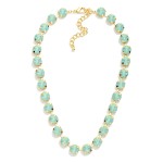 Wholesale linked Rhinestone Necklace Gold Dipped L Extender L