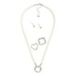 Wholesale pearl Beaded Necklace Interchangeable Metal Clasp Includes clasps circ