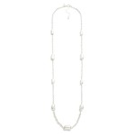 Wholesale long Chain Link Necklace Metal Bean Stations L Extender L
