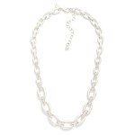 Wholesale metal Graduated Link Necklace Rhinestone Links L Extender L