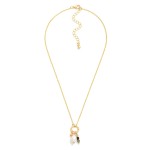 Wholesale chain Link Necklace Metal Hoop Pendant Stone Pearl Charms L Extender L