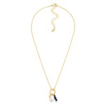 Wholesale chain Link Necklace Metal Hoop Pendant Stone Pearl Charms L Extender L
