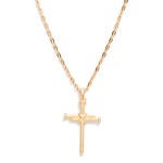 Wholesale chain Link Necklace Metal Nail Cross Pendant L Extender L