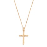 Wholesale chain Link Necklace Metal Bubble Cross Pendant L Extender L