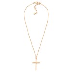Wholesale chain Link Necklace Metal Bubble Cross Pendant L Extender L
