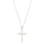 Wholesale chain Link Necklace Metal Bubble Cross Pendant L Extender L