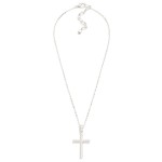 Wholesale chain Link Necklace Metal Bubble Cross Pendant L Extender L