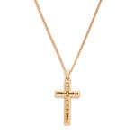 Wholesale chain Link Necklace Baguette Rhinestone Cross Pendant L Extender L