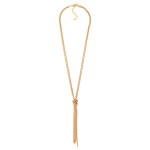 Wholesale long Layered Knotted Twisted Metal Chain Link Necklace L Extdner L