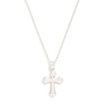 Wholesale chain Link Necklace Baroque Metal Cross Pendant L Extender L