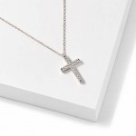 Wholesale cross pendant necklace set pave stones presented printed inspirational