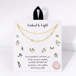 Wholesale layered Chain Link Necklace Gold Dipped Hypoallergenic Brass Base L Ex