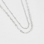 Wholesale layered Chain Link Necklace Gold Dipped Hypoallergenic Brass Base L Ex
