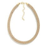 Wholesale rhinestone Mesh Stretch Necklace L Extender L