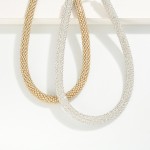 Wholesale rhinestone Mesh Stretch Necklace L Extender L