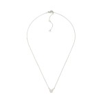 Wholesale dainty Chain Link Necklace Cubic Zirconia Butterfly Pendant Gold Dippe