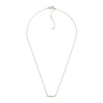 Wholesale dainty Chain Link Necklace Cubic Zirconia Bar Pendant Gold Dipped L Ex