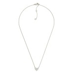 Wholesale dainty Chain Link Necklace Cubic Zirconia Heart Pendant Gold Dipped L