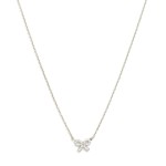 Wholesale dainty Chain Link Necklace Cubic Zirconia Bow Pendant Gold Dipped L Ex