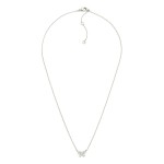 Wholesale dainty Chain Link Necklace Cubic Zirconia Bow Pendant Gold Dipped L Ex