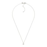 Wholesale dainty Chain Link Necklace Cubic Zirconia Circle Pendant Gold Dipped L