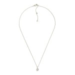 Wholesale dainty Chain Link Necklace Cubic Zirconia Teardrop Pendant Gold Dipped